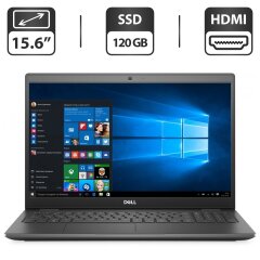 Ультрабук Dell Latitude 3510 2020 / 15.6" (1366x768) TN / Intel Core i3-10110U (2 (4) ядра по 2.1 - 4.1 GHz) / 4 GB DDR4 / 120 GB SSD / Intel UHD Graphics / WebCam / HDMI