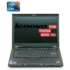 Ноутбук Б-класс Lenovo ThinkPad T410 / 14.1" (1280x800) TN / Intel Core i5-520M (2 (4) ядра по 2.4 - 2.93 GHz) / 4 GB DDR3 / 160 GB HDD / Intel HD Graphics / WebCam / DVD-RW / АКБ не держит + USB WiFi