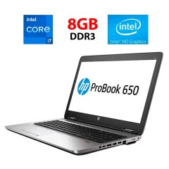 Ноутбук HP ProBook 650 G1 / 15.6" (1920x1080) TN / Intel Core i7-4800MQ (4 (8) ядра по 2.7 - 3.7 GHz) / 8 GB DDR3 / 256 GB SSD / Intel HD Graphics 4600 / WebCam
