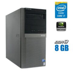 Компьютер Dell OptiPlex 980 Tower / Intel Core i5-650 (2 (4) ядра по 3.2 - 3.46 GHz) / 8 GB DDR3 / 250 GB HDD / nVidia GeForce GT 630, 2 GB GDDR3, 128-bit