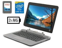 Ноутбук-трансформер HP Pro x2 612 G1 / 12.5" (1366x768) TN Touch / Intel Core i5-4302Y (2 (4) ядра по 1.6 - 2.3 GHz) / 8 GB DDR3 / 120 GB SSD / Intel HD Graphics 4200 / WebCam / DisplayPort / Две батареи