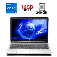 Ноутбук HP ProBook 650 G1 / 15.6" (1920x1080) TN / Intel Core i7-4800MQ (4 (8) ядра по 2.7 - 3.7 GHz) / 16 GB DDR3 / 240 GB SSD / Intel HD Graphics 4600 / WebCam / HDMI