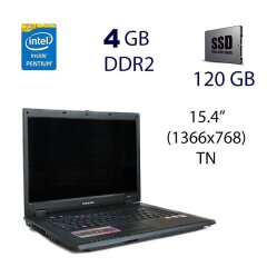 Ноутбук Samsung R60 Plus / 15.4" (1366x768) TN / Intel Pentium T2390 (2 ядра по 1.86 GHz) / 4 GB DDR2 / 120 GB SSD / ATI Mobility Radeon HD 2400 / АКБ держит 0 мин + Беспроводная мышка