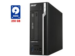 ПК Acer Veriton X2632G SFF / Intel Сore i3-4130 (2 (4) ядра по 3.4 GHz) / 4 GB DDR3 / 250 GB HDD /  Intel HD Graphics 4400 / DVD-RW / Win 7