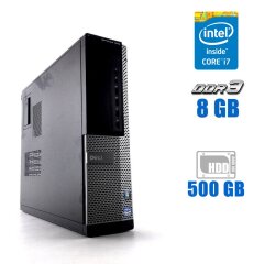 Компьютер Dell OptiPlex 3010 DT / Intel Core i7-3770 (4 (8) ядра по 3.4 - 3.9 GHz) / 8 GB DDR3 / 500 GB HDD / Intel HD Graphics 4000 / DVD-ROM