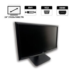 Монитор Acer G245H / 24" (1920x1080) TN / 1x VGA, 1x DVI / 1x HDMI