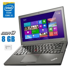 Нетбук Lenovo ThinkPad X240 / 12.5" (1366x768) TN / Intel Core i3-4010U (2 (4) ядра по 1.7 GHz) / 8 GB DDR3 / 250 GB SSD / Intel HD Graphics 4400 + Dock station