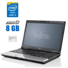 Ноутбук Б-класс Fujitsu LifeBook E782 / 15.6" (1366x768) TN / Intel Core i5-3320M (2 (4) ядра по 2.6 - 3.3 GHz) / 8 GB DDR3 / 120 GB SSD / Intel HD Graphics 4000 / WebCam