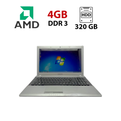 Ноутбук Б-класс Samsung RV513 / 15.6" (1366x768) TN / AMD E-450 (2 ядра по 1.65 GHz) / 4 GB DDR3 / 320 GB HDD / AMD Radeon HD6320 / WebCam