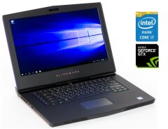 Игровой ноутбук Dell Alienware 15 R3 / 15.6" (3840x2160) IPS / Intel Core i7-6700HQ (4 (8) ядра по 2.6 - 3.5 GHz) / 16 GB DDR4 / 256 GB SSD + 1000 GB HDD / nVidia GeForce GTX 1070, 8 GB GDDR5, 256-bit / WebCam