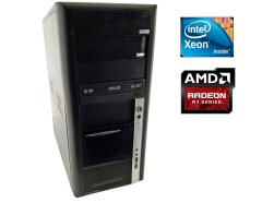Игровой ПК Refurbished Tower / Intel Xeon W3520 (4 (8) ядра по 2.66 - 2.93 GHz) / 12 GB DDR3 / 240 GB SSD + 500 GB HDD / AMD Radeon R7 360, 2 GB GDDR5, 128-bit / DVD-RW / 500W