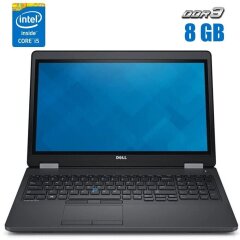 Ноутбук Б-клас Dell Latitude E5550 / 15.6" (1920x1080) IPS Touch / Intel Core i5-5300U (2 (4) ядра по 2.3 - 2.9 GHz) / 8 GB DDR3 / 256 GB SSD / Intel HD Graphics 5500 / WebCam / Windows 10