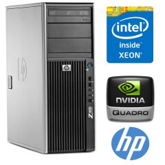 HP Workstation z400 / Intel Xeon X5650 (6 (12) ядер по 2.66 - 3.06 GHz) / 12 GB DDR3 / 500 GB HDD / nVidia Quadro 600 1024MB GDDR3 (128bit)