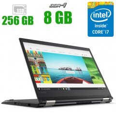 Ноутбук-трансформер Lenovo ThinkPad Yoga 370 / 13.3" (1920x1080) IPS Touch / Intel Core i7-7500U (2 (4) ядра по 2.7 - 3.5 GHz) / 8 GB DDR4 / 256 GB SSD / Intel HD Graphics 620 / Fingerprint