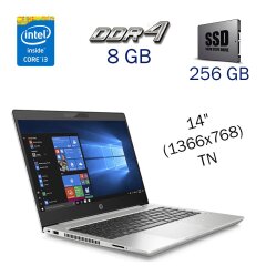 Ультрабук HP ProBook 440 G6 / 14" (1366x768) TN / Intel Core i3-8145U (2 (4) ядра по 2.1 - 3.9 GHz) / 8 GB DDR4 / 256 GB SSD / Intel UHD Graphics / WebCam 