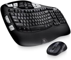 Комплект клавіатура+миша Logitech MK550 Wireless Wave Combo / бездротовий / чорний