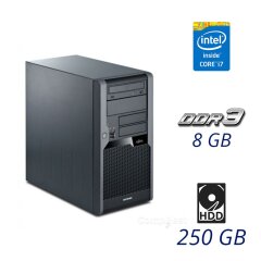 Комп'ютер Fujitsu P9900 Tower / Intel Core i7-860 (4 (8) ядра по 2.8 - 3.46 GHz) / 8 GB DDR3 / 250 GB HDD / nVidia GeForce GT 630, 2 GB GDDR3, 128-bit