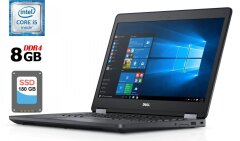 Ноутбук Б-клас Dell Latitude E5470 / 14" (1920x1080) IPS / Intel Core i5-6300HQ (4 ядра по 2.3 - 3.2 GHz) / 8 GB DDR4 / 180 GB SSD / Intel HD Graphics 530 / WebCam / HDMI / Windows 10 ліцензія