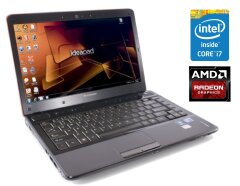 Ноутбук А-клас Lenovo IdeaPad Y460p / 14" (1366x768) TN / Intel Core i7-2630QM (4 (8) ядра по 2.0 - 2.9 GHz) / 8 GB DDR3 / 250 GB HDD / AMD Radeon HD 5000, 1 GB DDR3, 64-bit / WebCam / DVD-RW