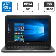 Ноутбук Dell Latitude 3380 / 13.3" (1366x768) TN / Intel Core i3-6006U (2 (4) ядра по 2.0 GHz) / 8 GB DDR4 / 128 GB SSD / Intel HD Graphics 520 / WebCam / HDMI / Windows 10 Pro