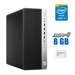 Комп'ютер HP EliteDesk 800 G3 Tower / Intel Core i7-6700 (4 (8) ядра по 3.4 - 4.0 GHz) / 8 GB DDR4 / 240 GB SSD NEW / Intel HD Graphics 530