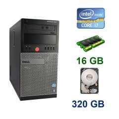 Dell OptiPlex 9020 Tower / Intel Core i7-4770 (4 (8) ядра по 3.4 - 3.9 GHz) / 16 GB DDR3 / 320 GB HDD