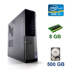 Dell Optiplex 7010 DT / Intel Core i5-3470 (4 ядра по 3.2 - 3.6 GHz) / 8 GB DDR3 / 500 GB HDD / AMD Radeon HD 8490, 1 GB DDR3, 64-bit