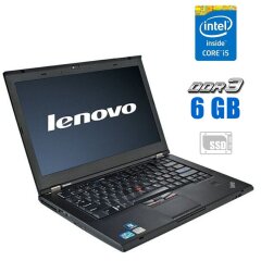 Ноутбук Lenovo ThinkPad T420 / 14" (1280x800) TN / Intel Core i5-2520M (2 (4) ядра по 2.5 - 3.2 GHz) / 6 GB DDR3 / 128 GB SSD / Intel HD Graphics 3000 / WebCam / DVD-ROM