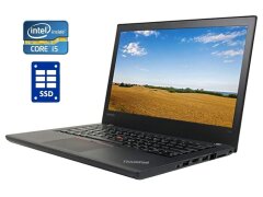 Ноутбук Б-класс Lenovo ThinkPad T470 / 14" (1920x1080) IPS Touch / Intel Core i5-7300U (2 (4) ядра по 2.6 - 3.5 GHz) / 16 GB DDR4 / 120 GB SSD / Intel HD Graphics 520 / WebCam / Две АКБ