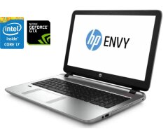 Игровой ноутбук HP Envy 15 / 15.6" (1920x1080) TN / Intel Core i7-4510U (2 (4) ядра по 2.0 - 3.1 GHz) / 8 GB DDR3 / 256 GB SSD / nVidia GeForce GTX 850M, 4 GB DDR3, 128-bit / WebCam / DVD-ROM / Win 10 Home
