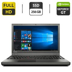 Ноутбук Lenovo ThinkPad T540p / 15.6" (1920x1080) TN / Intel Core i7-4600M (2 (4) ядра по 2.9 - 3.6 GHz) / 16 GB DDR3 / 256 GB SSD M.2 NEW + 500 GB HDD NEW / nVidia GeForce GT 730M, 1 GB GDDR3, 128-bit / WebCam 