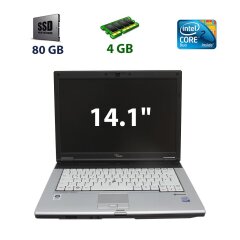 Ноутбук Fujitsu LifeBook S7210 / 14.1" (1280x800) TN WXGA / Intel Core 2 Duo T7250 (2 ядра по 2.0 GHz) / 4 GB DDR2 / 80 GB SSD
