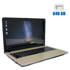 Ноутбук Asus R540L / 15.6" (1366x768) TN / Intel Core i3-5005U (2 (4) ядра по 2.0 GHz) / 4 GB DDR3 / 640 GB HDD / Intel HD Graphics 5500 / WebCam