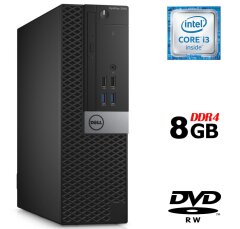 Компьютер Dell OptiPlex 3046 SFF / Intel Core i3-6100 (2 (4) ядра по 3.7 GHz) / 8 GB DDR4 / no HDD / Intel HD Graphics 530 / DVD-RW / HDMI / DisplayPort