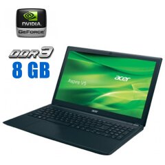 Ноутбук Б-класс Acer Aspire V5-531 / 15.6" (1366x768) TN / Intel Pentium 967 (2 ядра по 1.3 GHz) / 8 GB DDR3 / 120 GB SSD / nVidia GeForce GT 620M, 1 GB DDR3, 64-bit / WebCam 