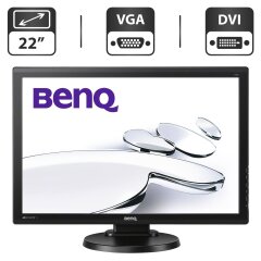 Монітор BenQ G2251TM (G2251-T) / 22" (1680x1050) TN / VGA, DVI / VESA 100x100 + Кабелі (VGA, DVI на вибір) та живлення в комплекті