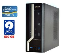ПК Acer Veriton X2631G SFF / Intel Core i5-4440 (4 ядра по 3.1 - 3.3 GHz) / 8 GB DDR3 / 500 GB HDD / Intel HD Graphics 4600 / DVD-RW / Win 7