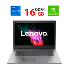 Игровой ноутбук Б-класс Lenovo Ideapad 330-17IKB / 17.3" (1600x900) TN / Intel Core i7-8550U (4 (8) ядра по 1.8 - 4.0 GHz) / 16 GB DDR4 / 500 GB SSD / nVidia GeForce MX150, 2 GB GDDR5, 64-bit