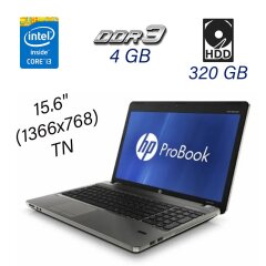 Ноутбук HP ProBook 4530s / 15.6" (1366x768) TN / Intel Core i3-2310M (2 (4) ядра по 2.1 GHz) / 4 GB DDR3 / 320 GB HDD / Intel HD Graphics 3000 / WebCam / DVD-ROM