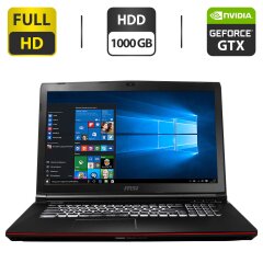 Ноутбук MSI MS-1792 / 17.3" (1920x1080) TN / Intel Core i7-4720HQ (4 (8) ядра по 2.6 - 3.6 GHz) / 8 GB DDR4 / 1000 GB HDD / nVidia GeForce GTX 960, 2 GB GDDR5, 128-bit / WebCam / HDMI