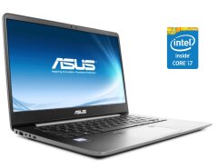 Ультрабук Asus ZenBook UX430U / 14" (1920x1080) IPS / Intel Core i7-8650U (4 (8) ядра по 1.9 - 4.2 GHz) / 8 GB DDR3 / 256 GB SSD / Intel UHD Graphics / WebCam / Win 10 Home