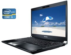 Ультрабук A-класс Toshiba Portégé R930 / 13.3" (1366x768) TN / Intel Core i5-3340M (2 (4) ядра по 2.7 - 3.4 GHz) / 4 GB DDR3 / 128 GB SSD / Intel HD Graphics 4000 / WebCam / DVD-RW