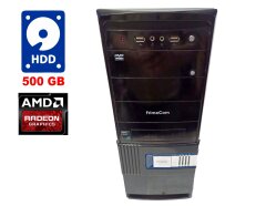 ПК FrimeCom FB-101 Tower / AMD Athlon II X3 450 (3 ядра по 3.2 GHz) / 4 GB DDR3 / 500 GB HDD / AMD Radeon HD 6670, 2 GB GDDR3, 128-bit / 420W