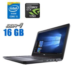 Ігровий ноутбук Dell Inspiron 15 5577 / 15.6" (1920x1080) TN / Intel Core i5-7300HQ (4 ядра по 2.5 - 3.5 GHz) / 16 GB DDR4 / 240 GB SSD / nVidia GeForce GTX 1050, 4 GB GDDR5, 128-bit / WebCam