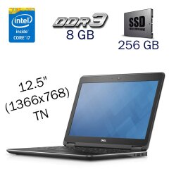 Нетбук Б-класс Dell Latitude E7240 / 12.5" (1366x768) TN / Intel Core i7-4600U (2 (4) ядра по 2.1 - 3.3 GHz) / 8 GB DDR3 / 256 GB SSD / Intel HD Graphics 4400 / WebCam