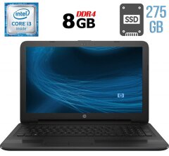 Ноутбук Б-класс HP 250 G5 / 15.6" (1366x768) TN / Intel Core i3-6006U (2 (4) ядра по 2.0 GHz) / 8 GB DDR4 / 275 GB SSD / Intel HD Graphics 520 / WebCam / DVD-RW / HDMI