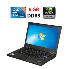 Ноутбук Б-класс Lenovo ThinkPad T420s / 14" (1600x900) TN / Intel Core i7-2620M (2 (4) ядра по 2.7 - 3.4 GHz) / 6 GB DDR3 / 500 GB HDD / nVidia NVS 4200M, 1 GB DDR3, 64-bit / WebCam