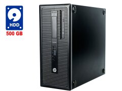 ПК HP ProDesk 600 G1 Tower / Intel Pentium G3220 (2 ядра по 3.0 GHz) / 4 GB DDR3 / 500 GB HDD / Intel HD Graphics 3100 / DVD-RW