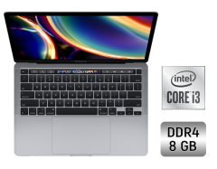 Ультрабук Apple MacBook Air 13 (2020) / 13.3" (2560x1600) IPS / Intel Core i3-1000NG4 (2 (4) ядра по 1.1 - 3.2 GHz) / 8 GB DDR4 / 256 GB SSD / Intel Iris Plus Graphics / WebCam / True Tone / Touch ID / Space Gray