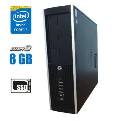 Комп'ютер HP Compaq Pro 6200 SFF / Intel Core i5-2500 (4 ядра по 3.3 - 3.7 GHz) / 8 GB DDR3 / 120 GB SSD / Intel HD Graphics 2000 / DP
